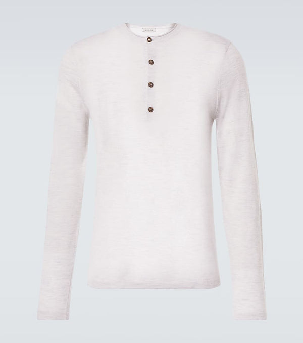 Le Kasha Cashmere Henley shirt