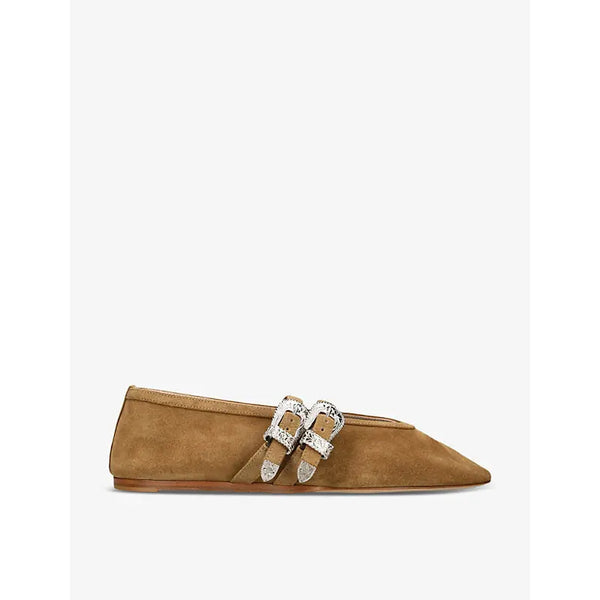 Le Monde Beryl Claudia double-strap suede flats