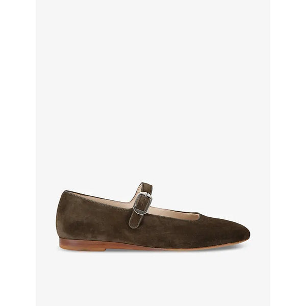 Le Monde Beryl Mary Jane suede ballet flats