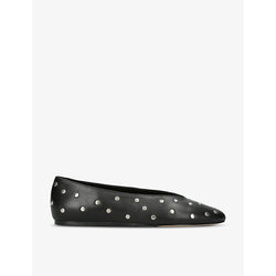 Le Monde Beryl Regency studded leather slippers | LYBSTORE