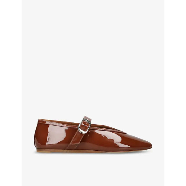 Le Monde Beryl Stella pointed-vamp patent-leather Mary-Jane flats | Le Monde Beryl