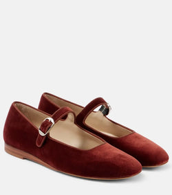 Le Monde Béryl Velvet Mary Jane flats