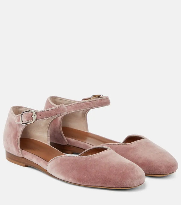 Le Monde Béryl Velvet ballet flats