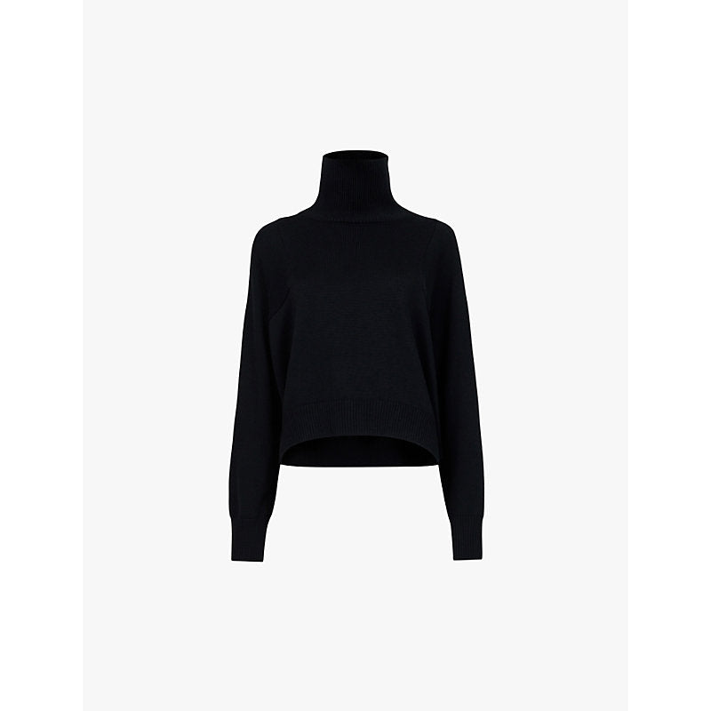 Womens Leem Turtleneck long-sleeve knitted jumper