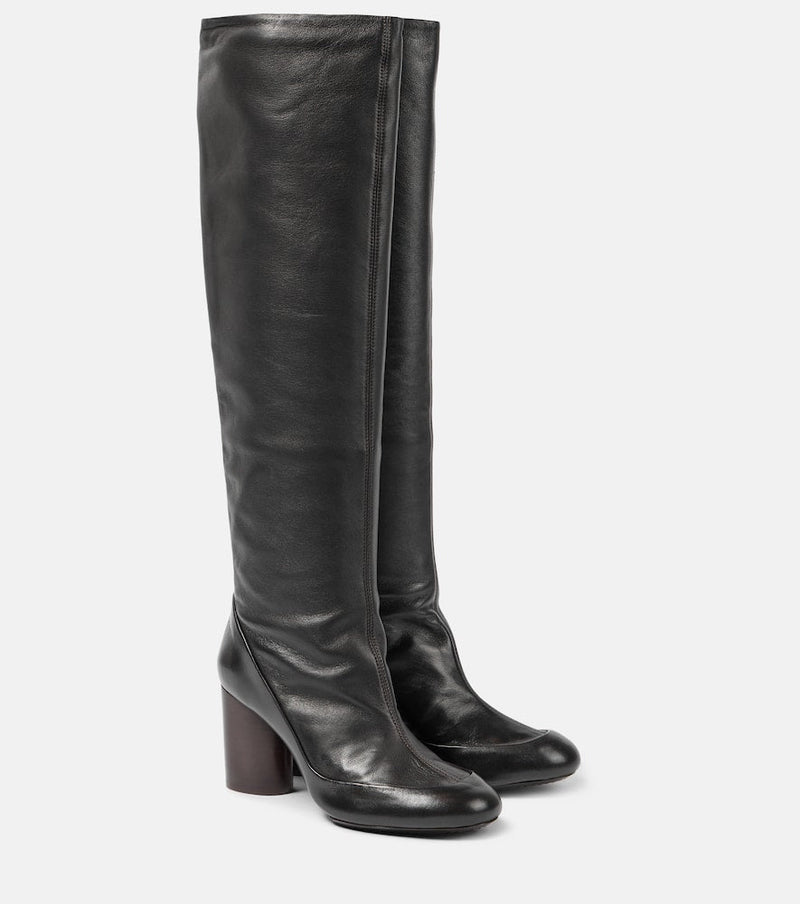 Lemaire Glove leather knee-high boots