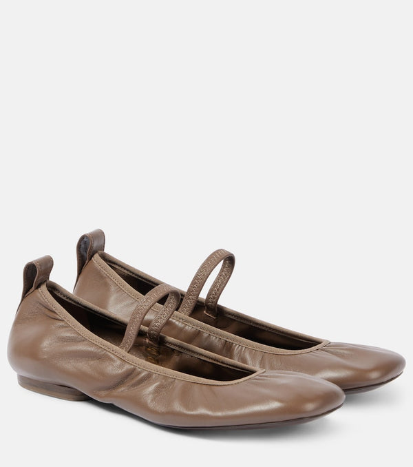 Lemaire Leather ballet flats | LYBSTORE