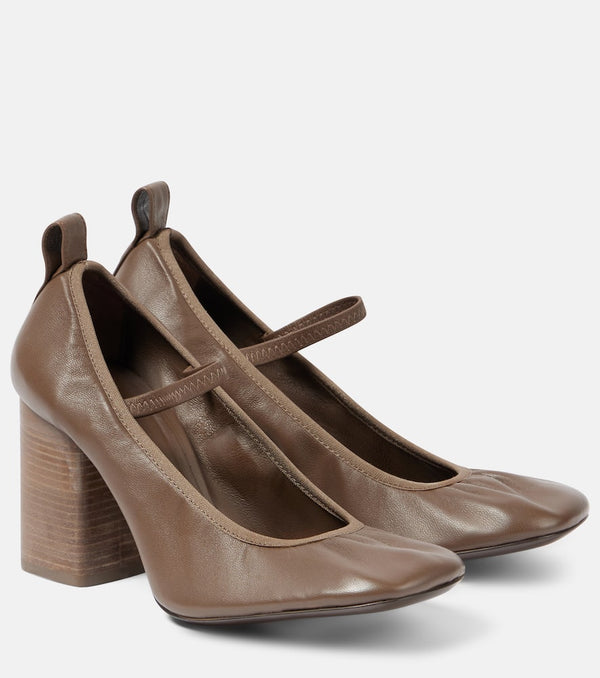 Lemaire Nappa leather Mary Jane pumps