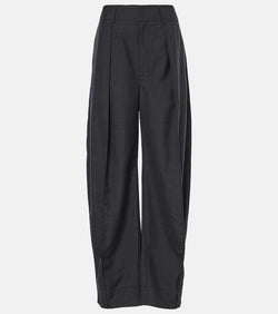 Lemaire Pleated twill wide-leg pants