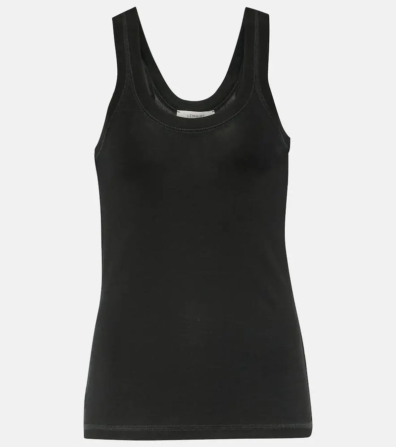 Lemaire Ribbed-knit cotton tank top | LYBSTORE