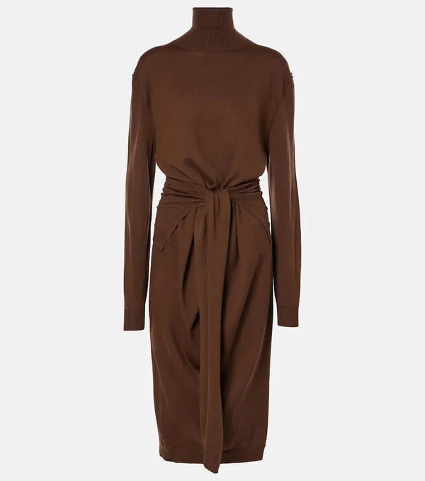 Lemaire Trompe L'ail knitted midi dress