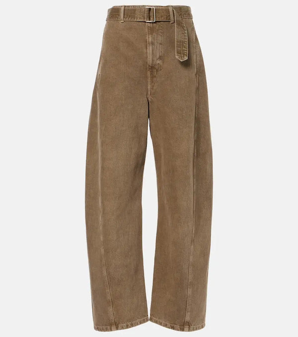 Lemaire Twisted belted wide-leg jeans