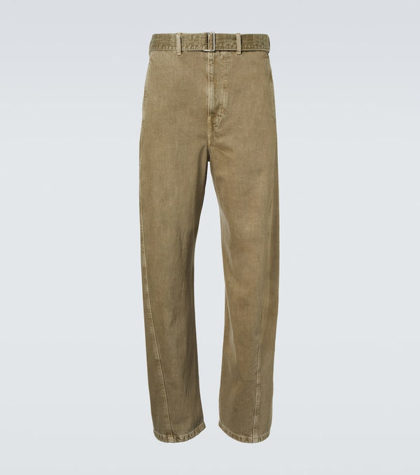 Lemaire Twisted denim straight pants