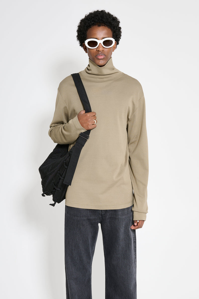 Lemaire Long Sleeve Turtle Neck Green Beige