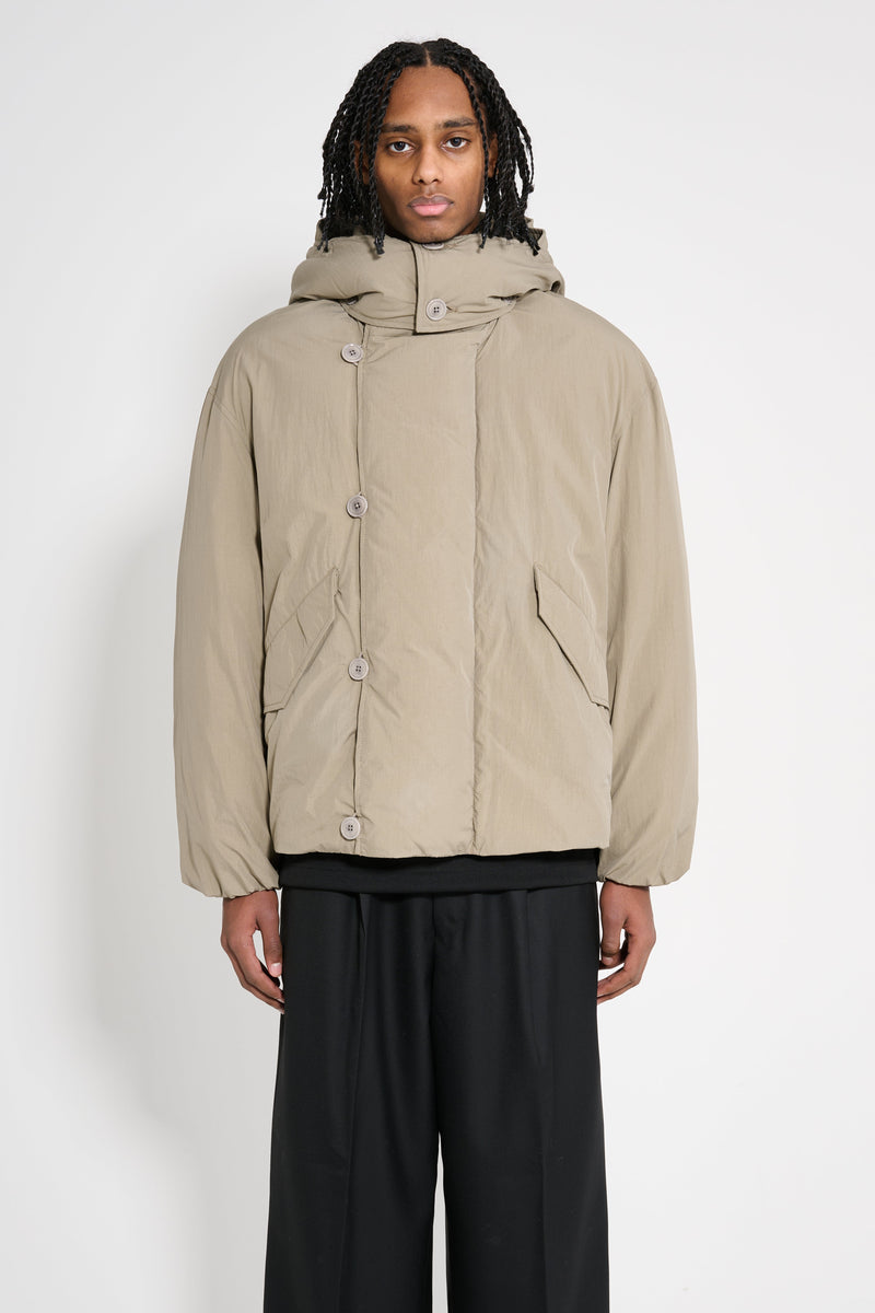 Lemaire Hooded Puffer Blouson Desert Sage