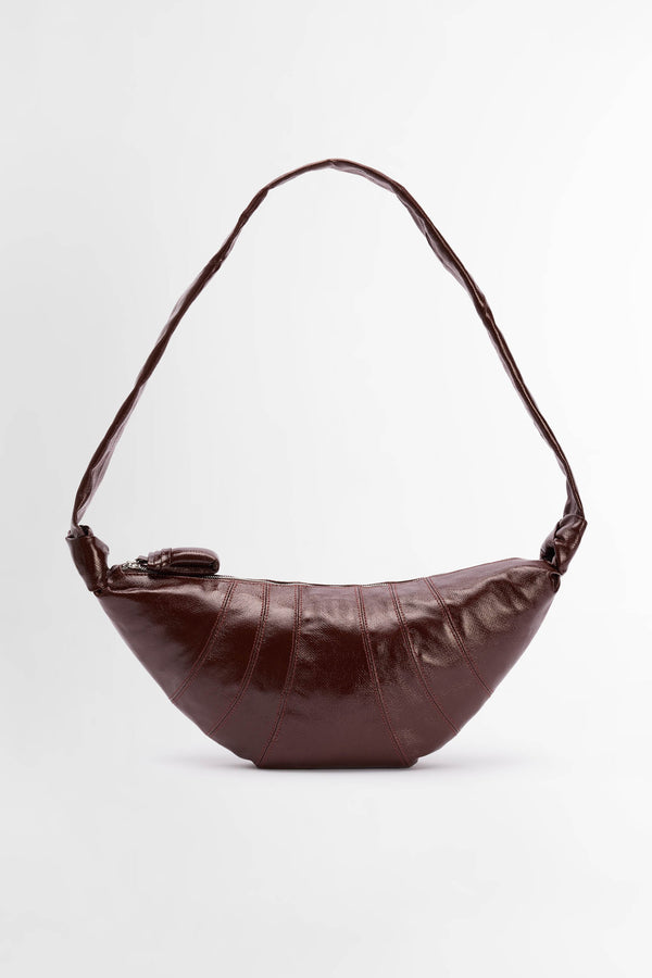 Lemaire Medium Croissant Bag Coated Chocolate Fondant