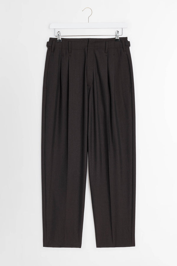 Lemaire Pleated Pants Dark Espresso Melange