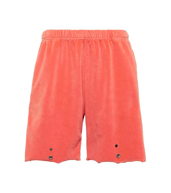 Les Tien Snap Front velour shorts | LYBSTORE