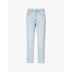 Levis 501 high-rise straight-leg denim jeans