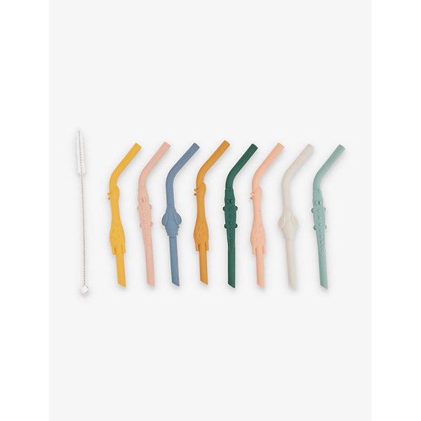 Liewood Carlson multicoloured pack of eight silicone straws | LYBSTORE