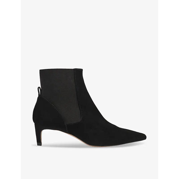 Lk Bennett Adya contrast-panel suede heeled ankle boots