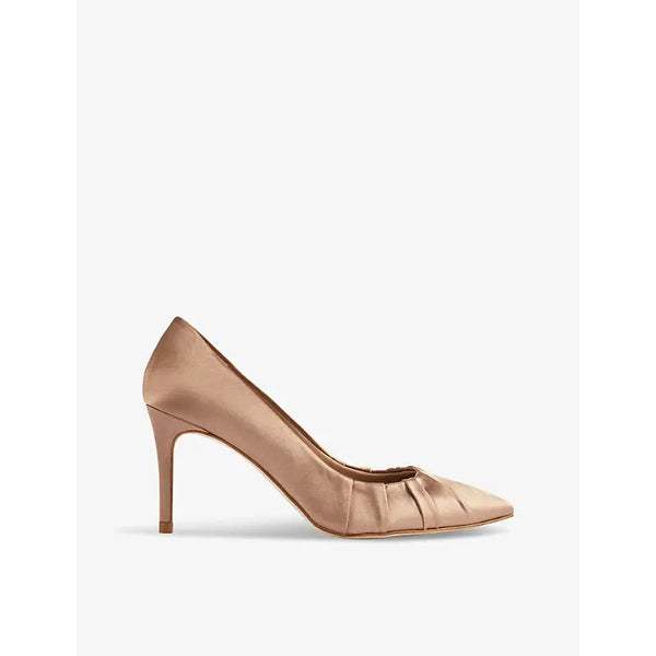 Lk Bennett Florena pleated heeled satin courts