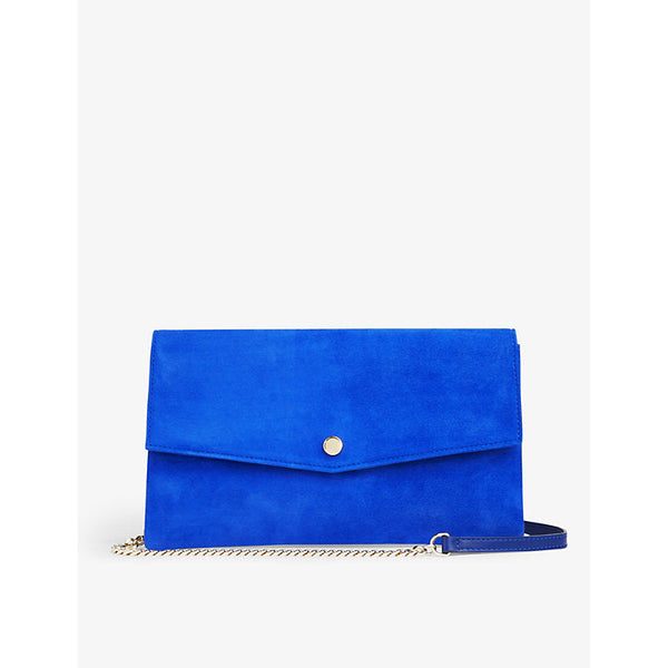 Womens Lk Bennett Layla envelope suede clutch bag