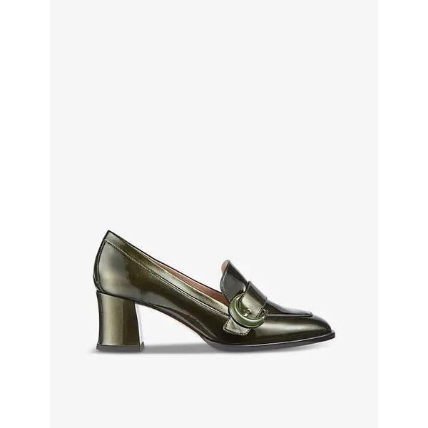 Lk Bennett Mara buckle-embellished patent-leather heeled pumps