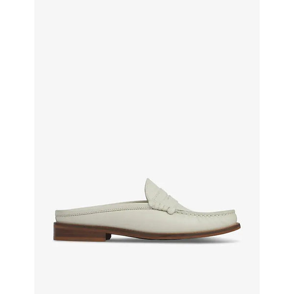 Lk Bennett Oslo backless leather loafers | Lk Bennett