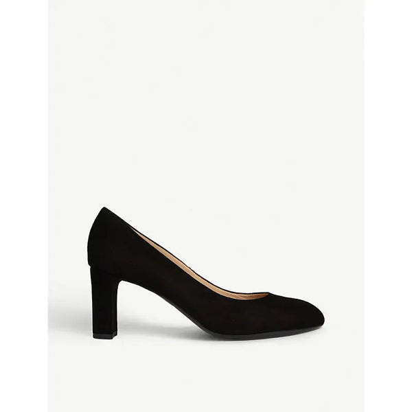 Lk Bennett Winola block-heel suede courts | Lk Bennett