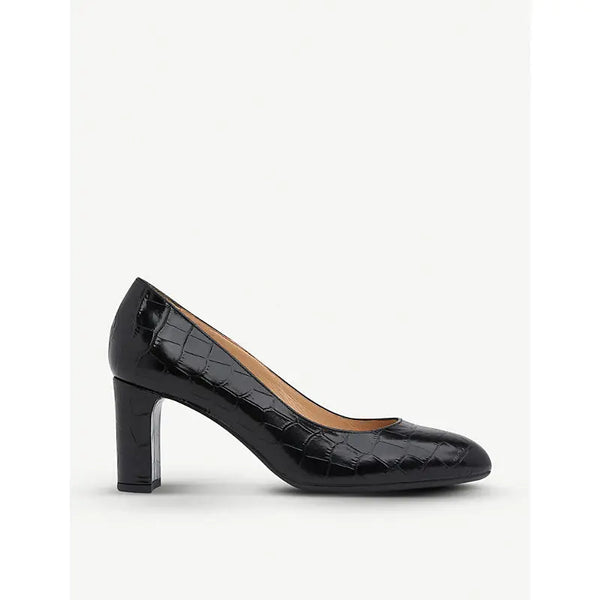 Lk Bennett Winola mock-croc leather courts