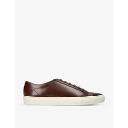 Loake Sprint contrast-stich leather low-top trainers