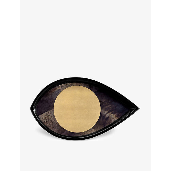 Lobjet Kelly Behun Wide Eye shell and brass tray 30cm | LYBSTORE