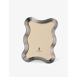 Lobjet Ripple platinum-plated photo frame 10cm x 15cm