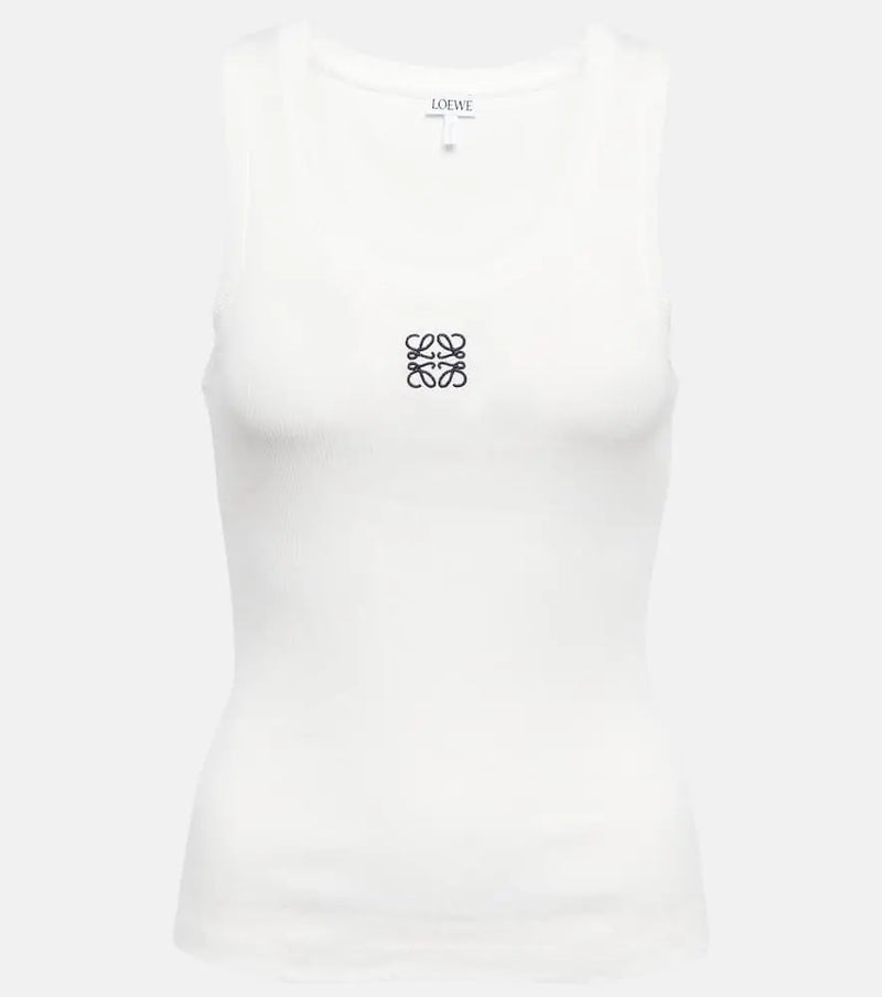 Loewe Anagram cotton-blend tank top