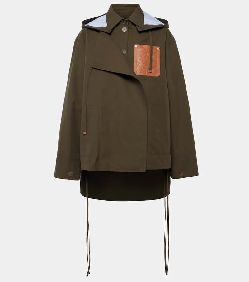 Loewe Anagram cotton gabardine parka