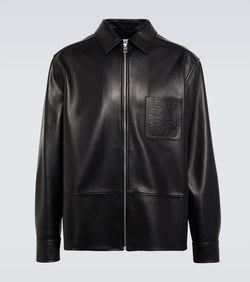 Loewe Anagram leather overshirt