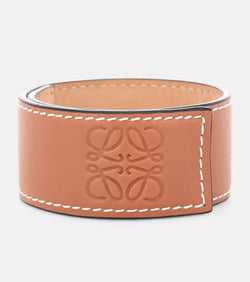 Loewe Anagram leather snap bracelet