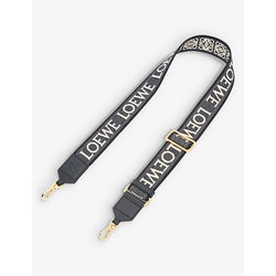 Loewe Anagram logo-print cotton-blend bag strap