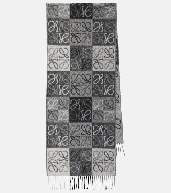 Loewe Anagram wool and cashmere scarf