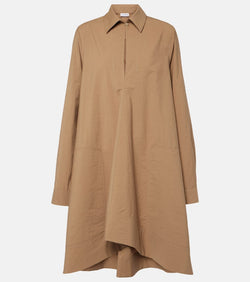 Loewe Asymmetric cotton-blend poplin tunic