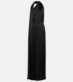 Loewe Asymmetric satin gown