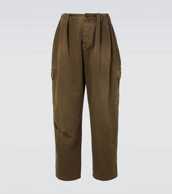 Loewe Balloon leather-trimmed cargo pants