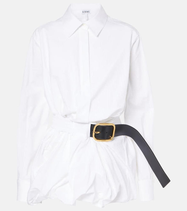 Loewe Belted cotton shirt