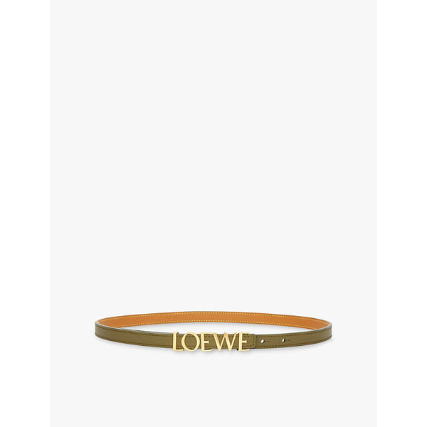 Loewe Bold brand-embellished leather belt | LYBSTORE