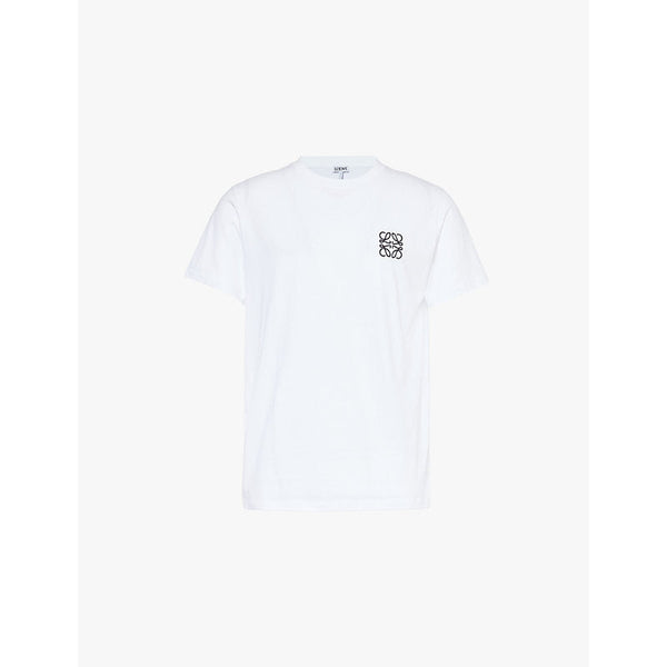 Loewe Brand-embroidery regular-fit cotton-jersey T-shirt