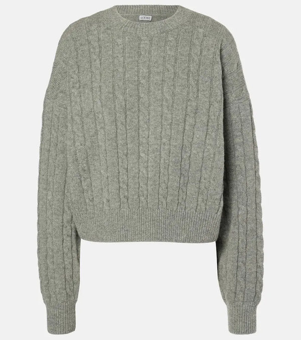 Loewe Cable-knit wool sweater | LYBSTORE