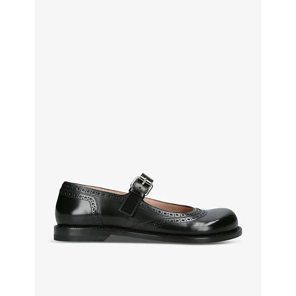 Loewe Campo leather Mary Jane flats