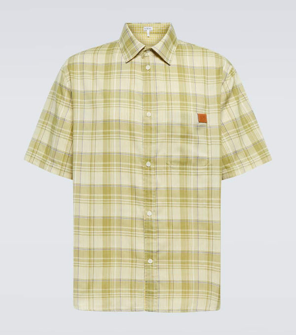 Loewe Checked gauze shirt