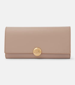 Loewe Continental Pebble leather wallet on chain