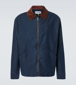 Loewe Corduroy-trimmed cotton jacket